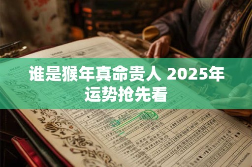 谁是猴年真命贵人 2025年运势抢先看