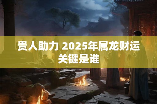 贵人助力 2025年属龙财运关键是谁