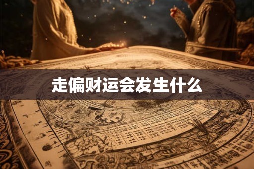 走偏财运会发生什么