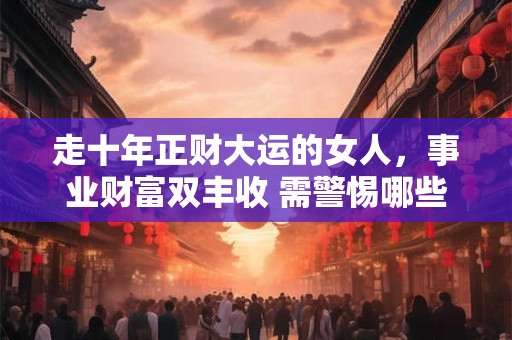 走十年正财大运的女人，事业财富双丰收 需警惕哪些风险