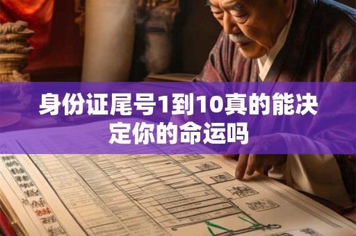 身份证尾号1到10真的能决定你的命运吗