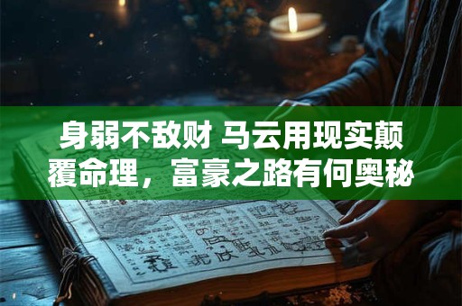 身弱不担财如何解决
