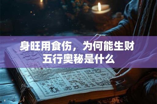 身旺用食伤，为何能生财 五行奥秘是什么