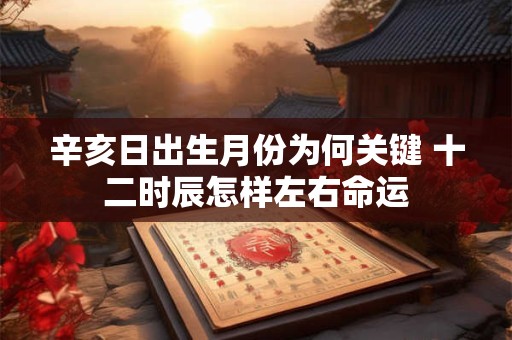 辛亥日出生月份为何关键 十二时辰怎样左右命运