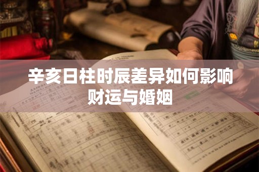 辛亥日柱时辰差异如何影响财运与婚姻