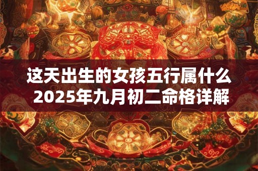 这天出生的女孩五行属什么 2025年九月初二命格详解