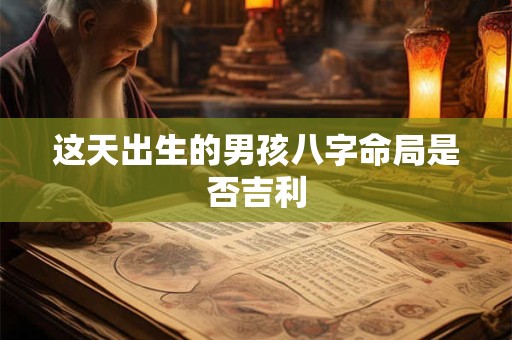 这天出生的男孩八字命局是否吉利