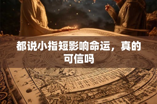 都说小指短影响命运，真的可信吗