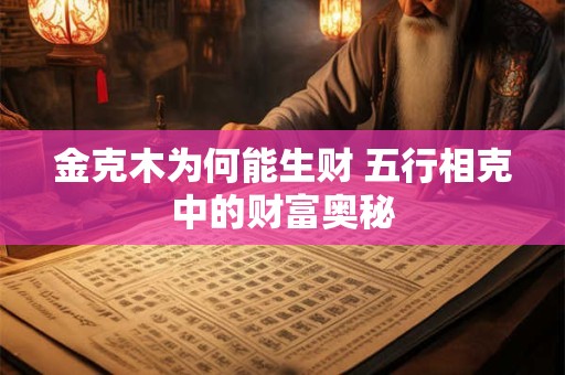 金克木为何能生财 五行相克中的财富奥秘