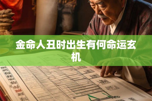 金命人为何丑寅申酉年不利