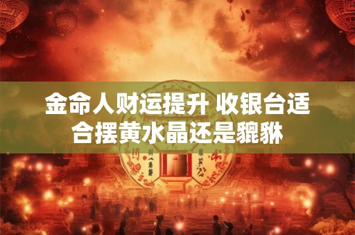 金命人财运提升 收银台适合摆黄水晶还是貔貅