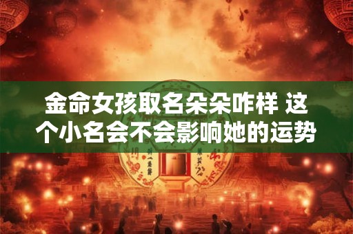 金命女孩取名朵朵咋样 这个小名会不会影响她的运势