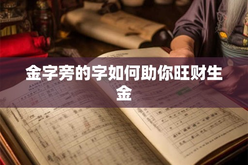 金字旁的字如何助你旺财生金