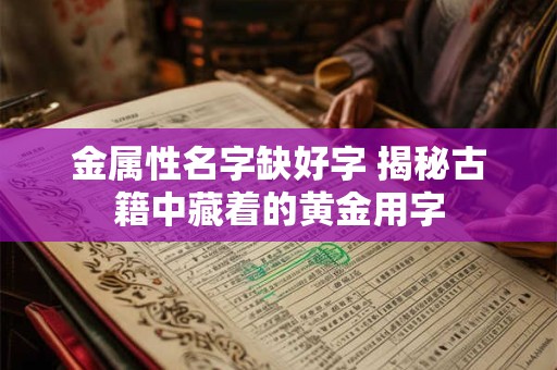 金属性字盘点 金箔金命取名必须知道的禁忌