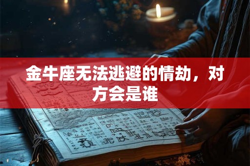 金牛座无法逃避的情劫，对方会是谁