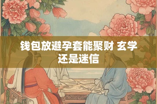钱包放避孕套能聚财 玄学还是迷信