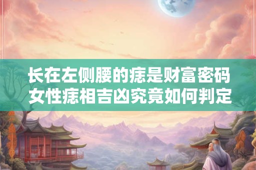 长在左侧腰的痣是财富密码 女性痣相吉凶究竟如何判定