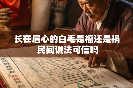 长在眉心的白毛是福还是祸 民间说法可信吗