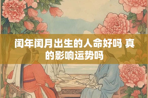 闰年闰月出生的人命好吗 真的影响运势吗