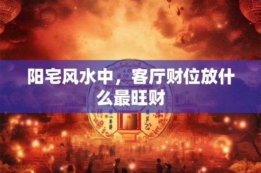 阳宅风水中，客厅财位放什么最旺财