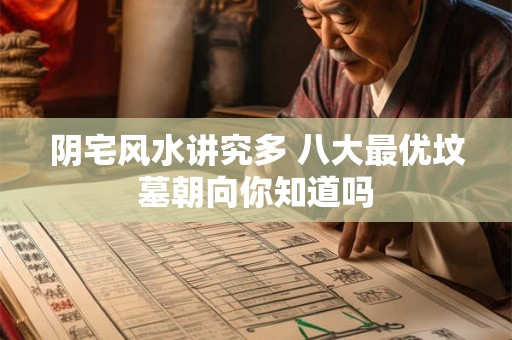 阴宅风水讲究多 八大最优坟墓朝向你知道吗