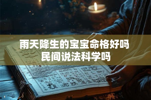 雨天降生的宝宝命格好吗 民间说法科学吗
