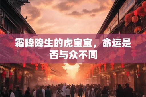 霜降降生的虎宝宝，命运是否与众不同