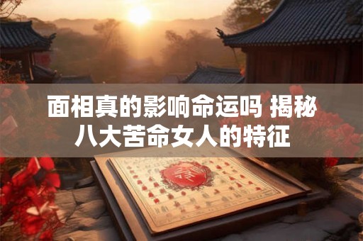 面相真的影响命运吗 揭秘八大苦命女人的特征