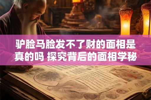 驴脸马脸发不了财的面相是真的吗 探究背后的面相学秘密