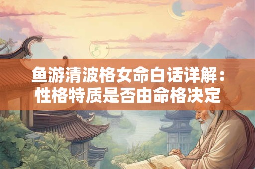 鱼游清波格女命白话详解：性格特质是否由命格决定