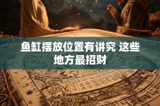 详细阅读:鱼缸朝向哪个方位最招财 揭秘风水财运的最佳摆放位置 鱼缸朝向哪个方位最招财 揭秘风水财运的最佳摆放位置