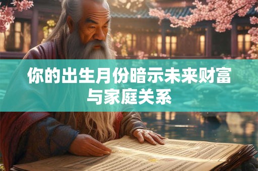 你的出生月份暗示未来财富与家庭关系