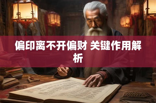偏印离不开偏财 关键作用解析