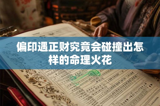 偏印遇正财究竟会碰撞出怎样的命理火花