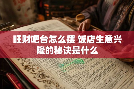 旺财吧台怎么摆 饭店生意兴隆的秘诀是什么