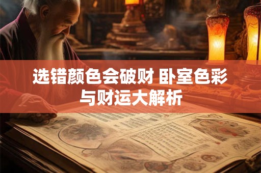选错颜色会破财 卧室色彩与财运大解析
