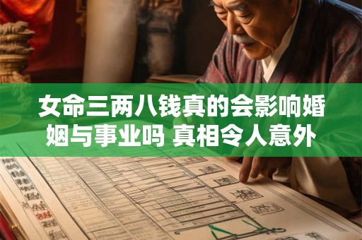 女命三两八钱真的会影响婚姻与事业吗 真相令人意外