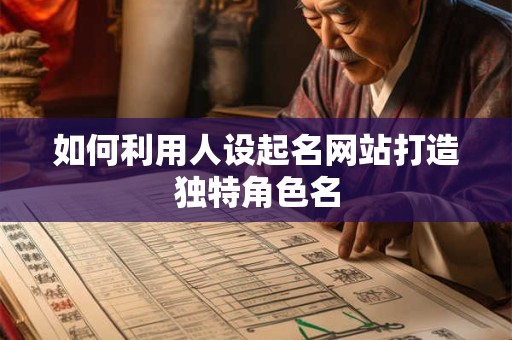 如何利用人设起名网站打造独特角色名