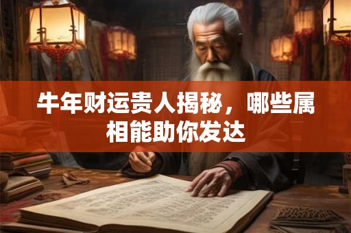 牛年财运贵人揭秘，哪些属相能助你发达