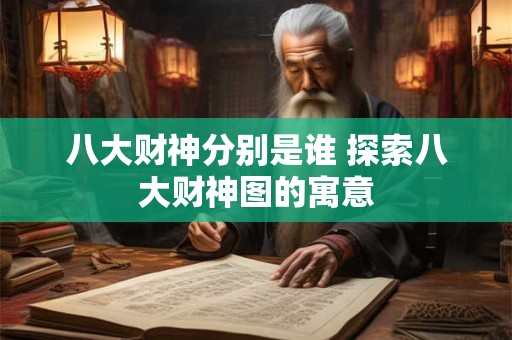 八大财神分别是谁 探索八大财神图的寓意
