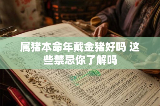 属猪本命年戴金猪好吗 这些禁忌你了解吗
