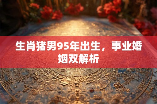 生肖猪男95年出生，事业婚姻双解析