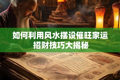 如何利用风水摆设催旺家运 招财技巧大揭秘