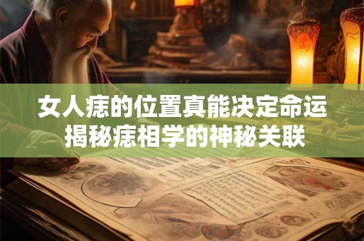 女人痣的位置真能决定命运 揭秘痣相学的神秘关联