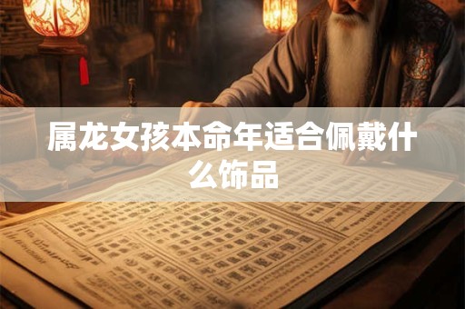 属龙女孩本命年适合佩戴什么饰品