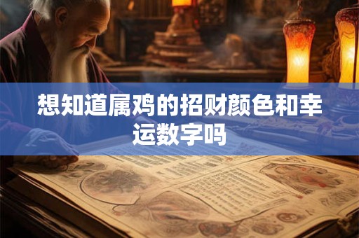 想知道属鸡的招财颜色和幸运数字吗