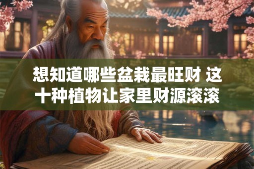 想知道哪些盆栽最旺财 这十种植物让家里财源滚滚