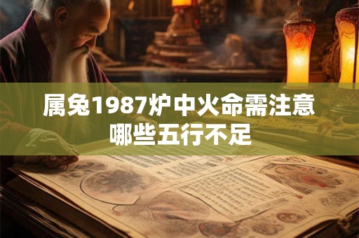 属兔1987炉中火命需注意哪些五行不足