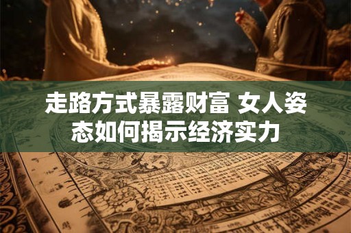 走路方式暴露财富 女人姿态如何揭示经济实力