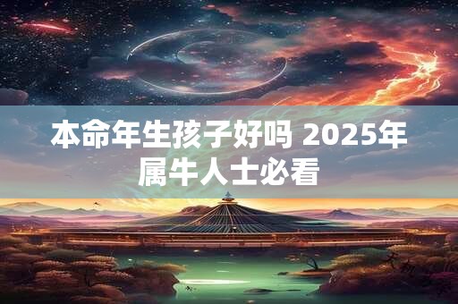 本命年生孩子好吗 2025年属牛人士必看